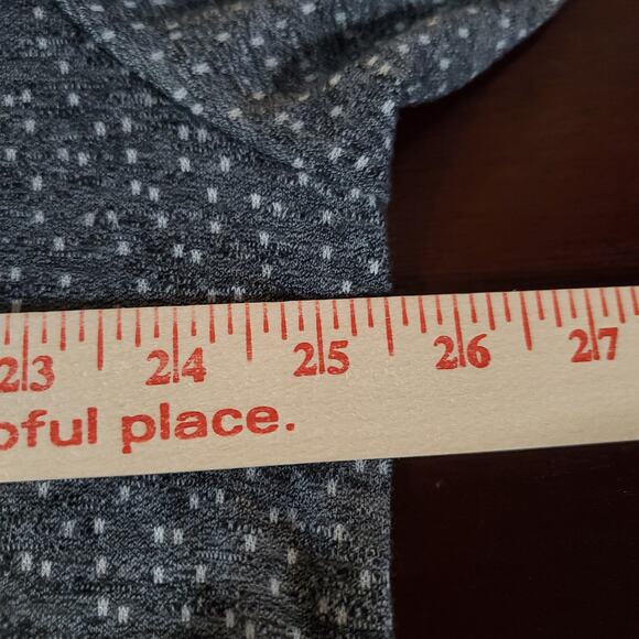 Rose + Olive Boat Neck Roll Tab Sleeve Speckle Knit Pullover Top Size 2X Striped - Picture 8 of 9